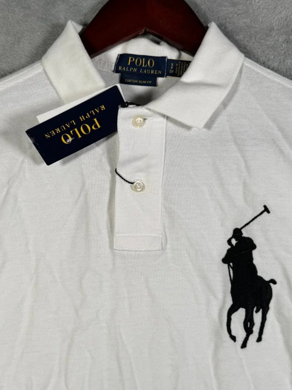Polo Ralph Lauren Shirt Mens S White Custom SLIM Fit Big Pony 3 Pique Mesh $120